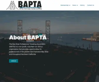 Bapta.org(Bay Area Professional Ticketing Association) Screenshot