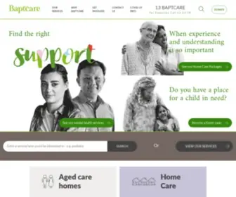 Baptcare.org.au(Home) Screenshot