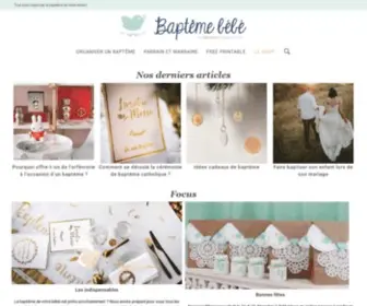 Bapteme-Bebe.com(Bapteme religieux) Screenshot