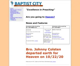 Baptist-City.com(Baptist City Featuring Preaching by Dr) Screenshot