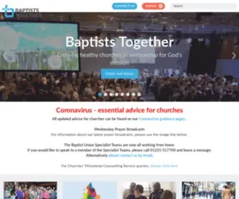 Baptist.org.uk(The Baptist Union of Great Britain (BUGB)) Screenshot