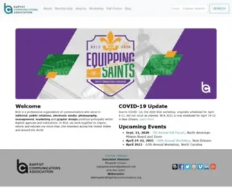 Baptistcommunicators.org(Baptist Communicators Association) Screenshot