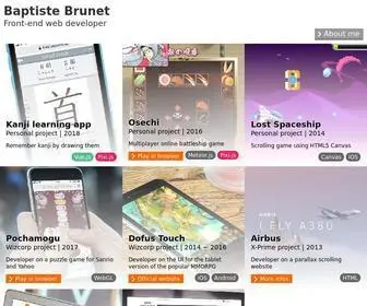 Baptistebrunet.com(Baptiste Brunet) Screenshot