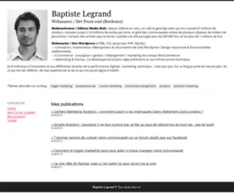 Baptistelegrand.fr(Baptiste Legrand) Screenshot