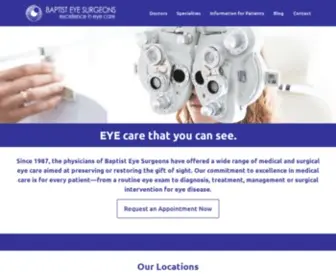 Baptisteye.com(Baptist Eye Surgeons) Screenshot