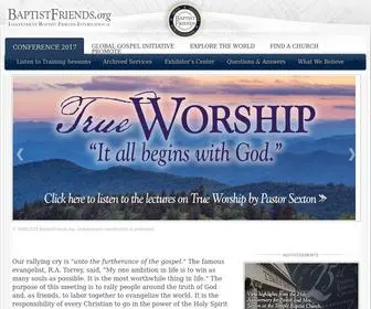 Baptistfriends.org(October) Screenshot