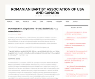 Baptisti.org(Romanian Baptist Association) Screenshot