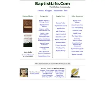 Baptistlife.com(The Online Community for Baptists Worldwide) Screenshot