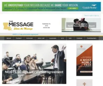 Baptistmessage.com(Baptist Message) Screenshot