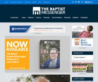 Baptistmessenger.com(Baptist Messenger of Oklahoma) Screenshot