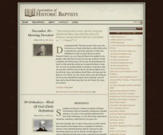 Baptists.net(The Association of Historic Baptists) Screenshot