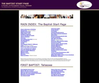 Baptiststart.com(The Baptist Start Page) Screenshot