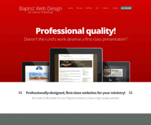 Baptistwebdesign.org(Baptist Website Design) Screenshot