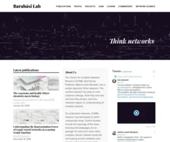 Barabasilab.com(The Center for Complex Network Research (CCNR)) Screenshot