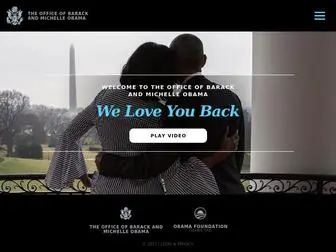 Barackobama.com(The Office of Barack and Michelle Obama) Screenshot
