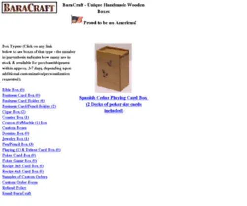 Baracraft.com(BaraCraft-Unique-custom) Screenshot