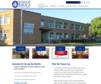 Baragaup.com(Bishop Baraga Catholic School) Screenshot