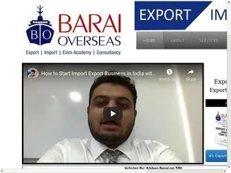 Baraioverseas.com(Barai Overseas) Screenshot