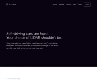 Baraja.com(Self-driving cars are hard.Your choice of LiDAR shouldn’t be. Baraja) Screenshot