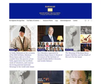 Barakah.com(Barakah is dedicated to Mawlana Shah Karim al Hussaini) Screenshot