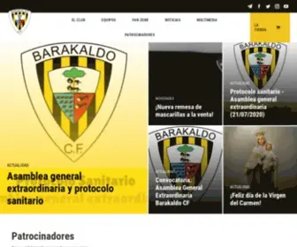 Barakaldocf.com(Sitio web oficial del Barakaldo Club de Fútbol) Screenshot