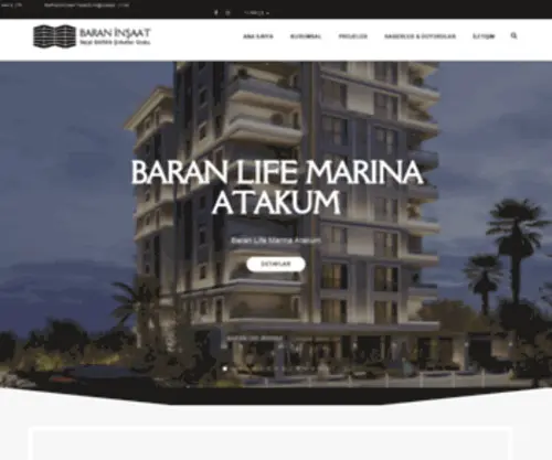 Baraninsaatsamsun.com(Baran İnşaat Samsun) Screenshot