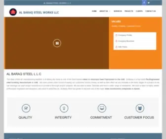 BaraqSteel.com(Al Baraq Steel) Screenshot