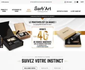 Barb-ART.fr(Barb'Art : le spécialiste français des produits à barbe) Screenshot
