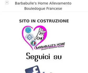 Barbabulleshome.it(Allevamento Bouledogue Francese riconosciuto ENCI) Screenshot