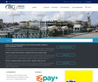 Barbados.gov.bb(Barbados) Screenshot