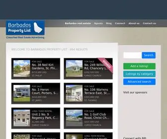 Barbadospropertylist.com(Property Sales) Screenshot