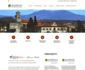 Barban.hr(Općina Barban) Screenshot