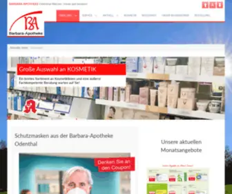 Barbara-Apotheke.com(Apotheke in 51519 Odenthal) Screenshot