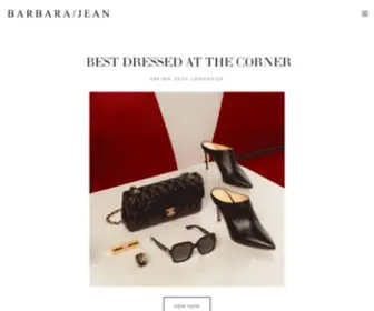 Barbarajean.com(Women's Designer Clothing) Screenshot