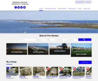 Barbarajenness.com(Saint Augustine FL Waterfront) Screenshot