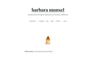 Barbaramunsel.com(B A R B A R A M U N S E L) Screenshot