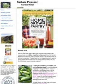 Barbarapleasant.com(Barbara Pleasant's web home and gardens) Screenshot