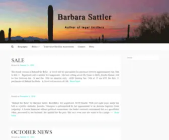 Barbarasattler.com(Author of legal thrillers) Screenshot