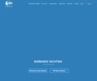 Barbarosyachting.net(Yacht Charter Turkey) Screenshot