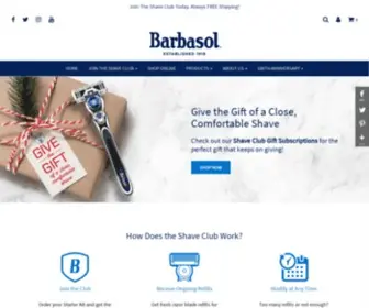 Barbasol.com(Shaving Razors) Screenshot