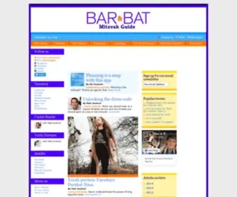 Barbatmitzvahguide.com(Bar & Bat Mitzvah Guide) Screenshot