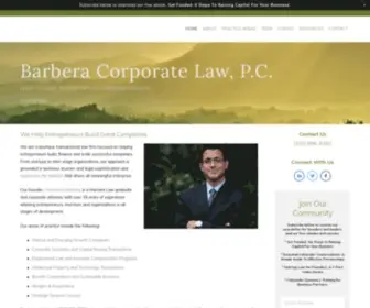 Barberacorporatelaw.com(Barbera Corporate Law) Screenshot