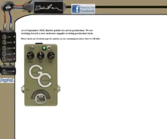 Barberelectronics.com(Barber Electronics Pedals) Screenshot