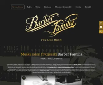 Barberfamilia.pl(Męski salon fryzjerski Barber Familia) Screenshot