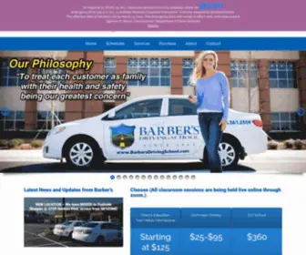 Barbersdrivingschool.com(Barber's Driving School) Screenshot