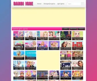 Barbi-Igre.net(Barbi igre i igrice) Screenshot