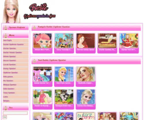 Barbiegiydirmeoyunlarin.com(Barbie Giydirme Oyunları) Screenshot