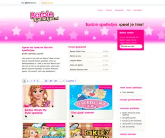 Barbiespelletjes.nl(Barbie spelletjes spelen) Screenshot