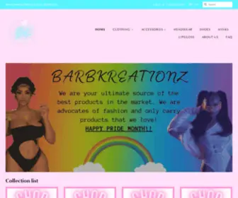 Barbkreationz.com(Barbkreationz ? BarbKreationz) Screenshot