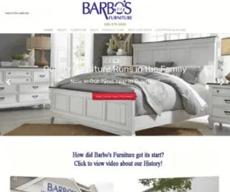 Barbos.com(Quality Home Furniture Store on Cape Cod) Screenshot